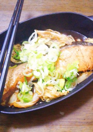 鮭とキャベツのウスターソース煮込み-レシピのメイン写真