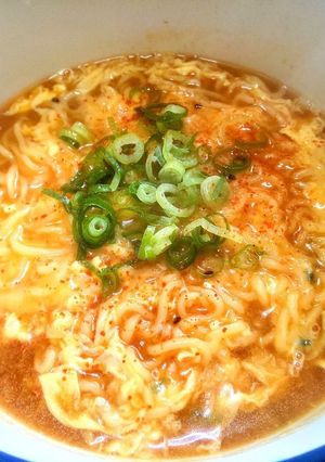 半熟かき玉ピリ辛和風味噌ラーメン-レシピのメイン写真