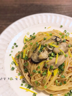 牡蠣とえのきの和風ペペロンチーノ柚子風味-レシピのメイン写真