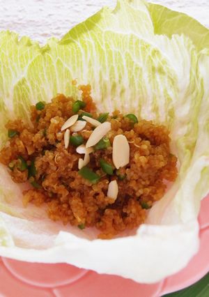 甘醤油キヌアレタス巻き-レシピのメイン写真