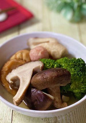 肉厚椎茸とブロッコリーの簡単おでん-レシピのメイン写真