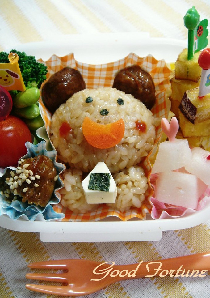 キャラ弁☆簡単　クマちゃん♪-レシピのメイン写真