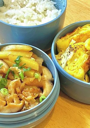 皮むきなし超簡単肉じゃが！タロの弁当61-レシピのメイン写真