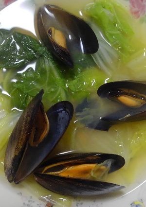 レクチンフリームール貝と白菜のスープ-レシピのメイン写真
