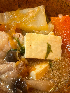 にんじんと水菜入り鶏だし豆乳鍋-レシピのメイン写真