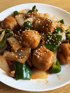 業務スーパー肉団子で酢豚風(1人前)-レシピのメイン写真