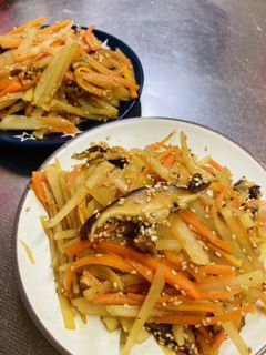 じゃがいもとにんじんとしいたけのきんぴら-レシピのメイン写真
