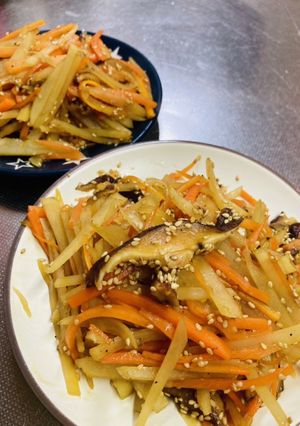 じゃがいもとにんじんとしいたけのきんぴら-レシピのメイン写真