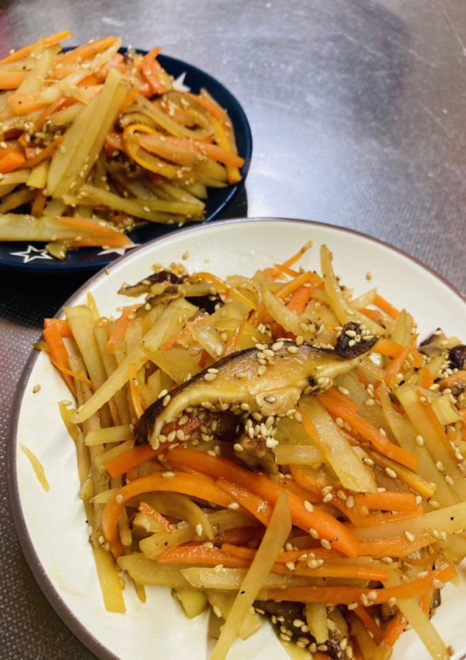 じゃがいもとにんじんとしいたけのきんぴら-レシピのメイン写真