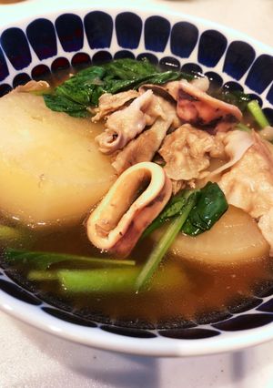 大根とイカ&豚肉のホッコリ煮♫-レシピのメイン写真
