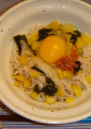 超手抜きぃ～♪梅ゴマぶっかけうどん☆-レシピのメイン写真