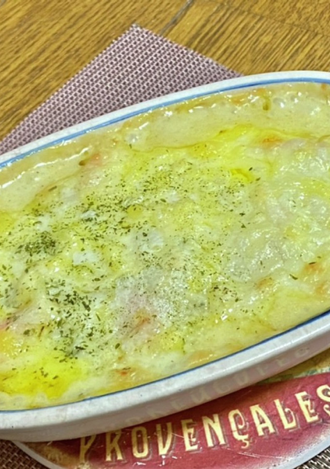 クリーム煮の残りと魚肉ソーセージでドリア-レシピのメイン写真