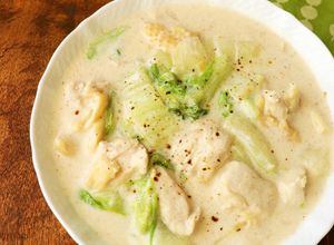 ナツメグ香る☆鶏むね肉と白菜のクリーム煮-レシピのメイン写真