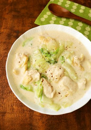 ナツメグ香る☆鶏むね肉と白菜のクリーム煮-レシピのメイン写真