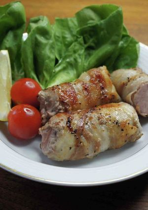 豚ヒレ肉の豚ばら肉巻き-レシピのメイン写真
