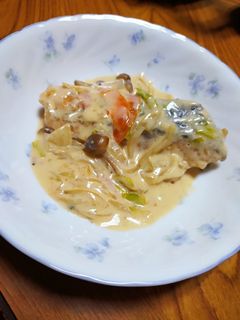 鮭のクリーム煮 味噌仕立て-レシピのメイン写真