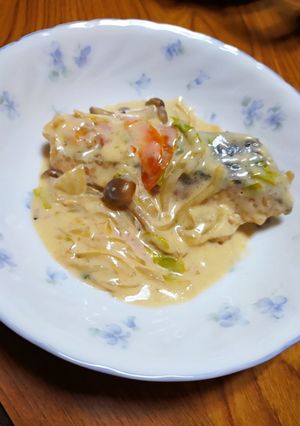鮭のクリーム煮 味噌仕立て-レシピのメイン写真