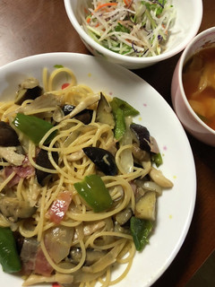 野菜いっぱい突っ込んだ和風パスタ-レシピのメイン写真