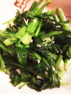 小松菜のニンニク炒め-レシピのメイン写真