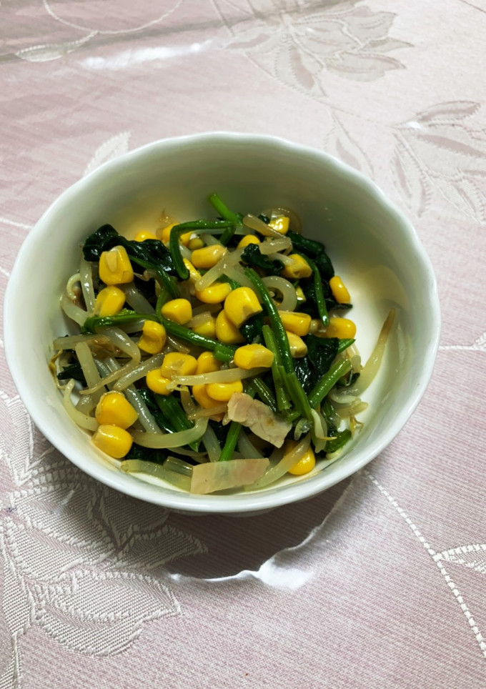 ☆ほうれん草とコーンのバター醤油炒め☆-レシピのメイン写真