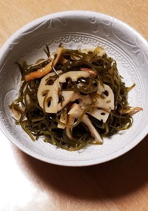 グルラボで切り昆布とれんこんの煮物-レシピのメイン写真