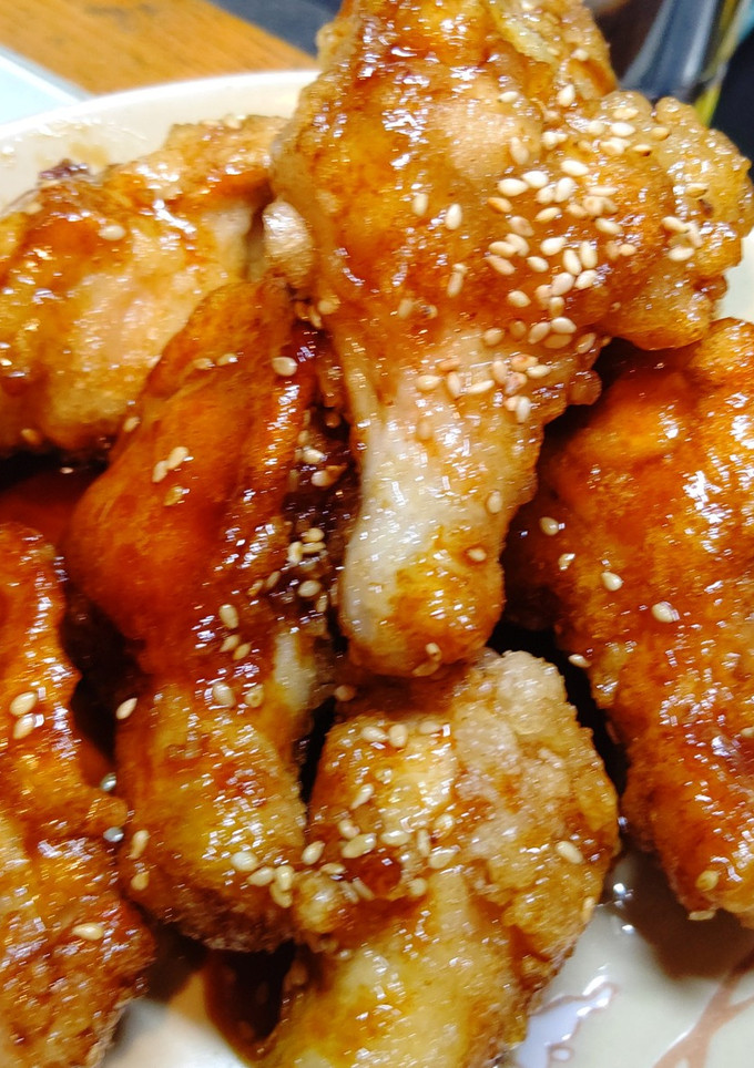 鶏手羽元の揚げ甘辛煮-レシピのメイン写真