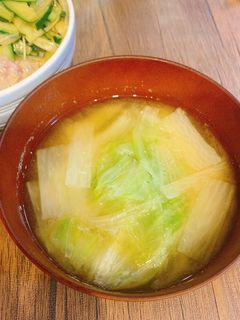 レタスと大根のお味噌汁-レシピのメイン写真