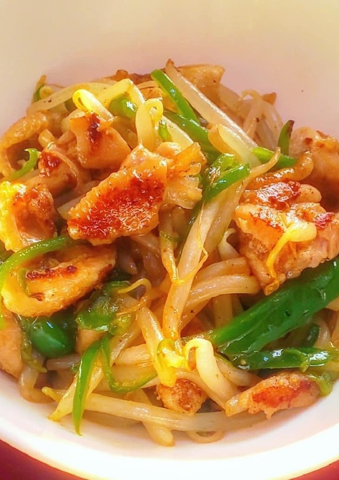 鶏ともやしとピーマンのオイスター炒め-レシピのメイン写真