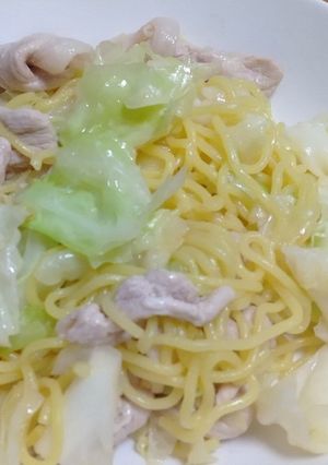 白だしであっさり☆和風☆塩やきそば-レシピのメイン写真