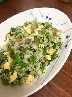 高菜と菜の花チャーハン-レシピのメイン写真