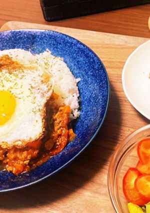 ミートソース丼-レシピのメイン写真
