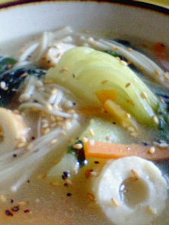 青梗菜とえのきの中華スープ-レシピのメイン写真