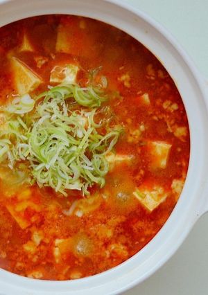 土鍋で麻婆豆腐・チーズリゾット風-レシピのメイン写真