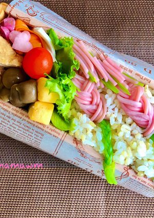 大人のキャラ弁 鬼滅シリーズ8【蜜璃】-レシピのメイン写真