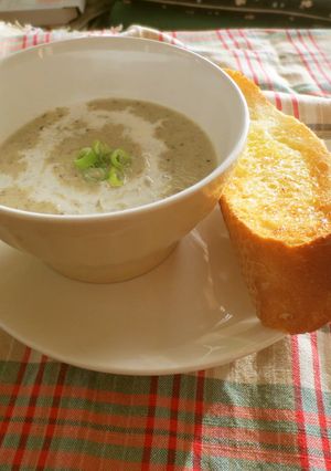 きのこの和風ポタージュガーリックトースト-レシピのメイン写真