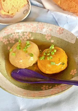 秋色巾着-レシピのメイン写真