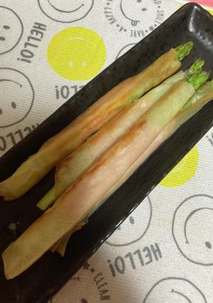 アスパラハムチーズ春巻き-レシピのメイン写真