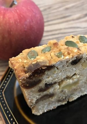 【簡単】酒粕りんごオートミールケーキ-レシピのメイン写真