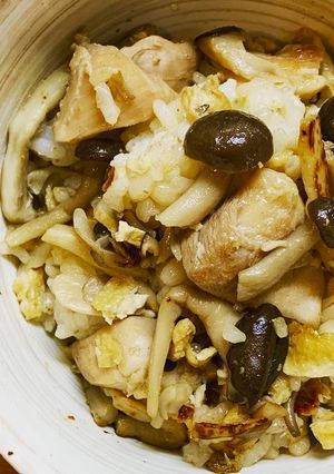 めっちゃ簡単きのこの炊き込みご飯→風-レシピのメイン写真