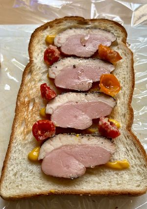鴨とセミドライトマトの野菜サンド-レシピのメイン写真