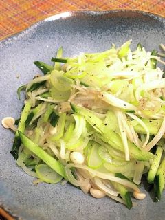 ネギとキュウリとエノキのナムル-レシピのメイン写真