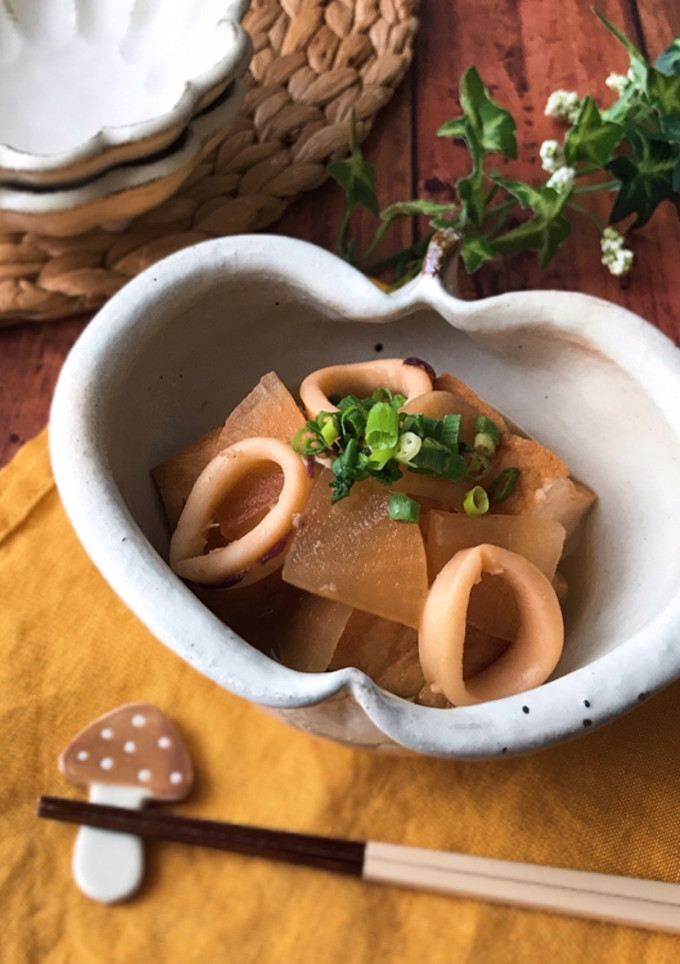 絶品♡いかと厚揚げと大根の煮物-レシピのメイン写真
