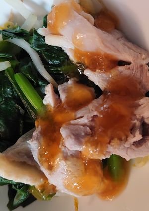 ほうれん草と鶏もも-レシピのメイン写真