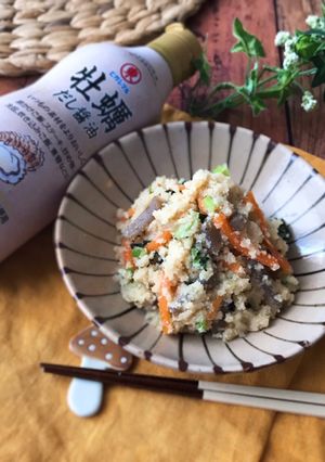 『牡蠣だし醤油で♡』具沢山のおから煮-レシピのメイン写真