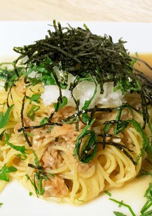 でこさんの大根おろしとツナめんつゆパスタ-レシピのメイン写真