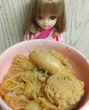 リカちゃん♡結びこんにゃくと助子炊いたん