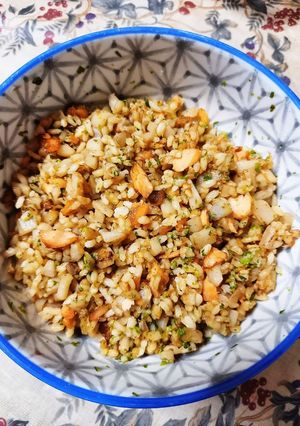 鮭とレンコンのバター醤油炒飯-レシピのメイン写真