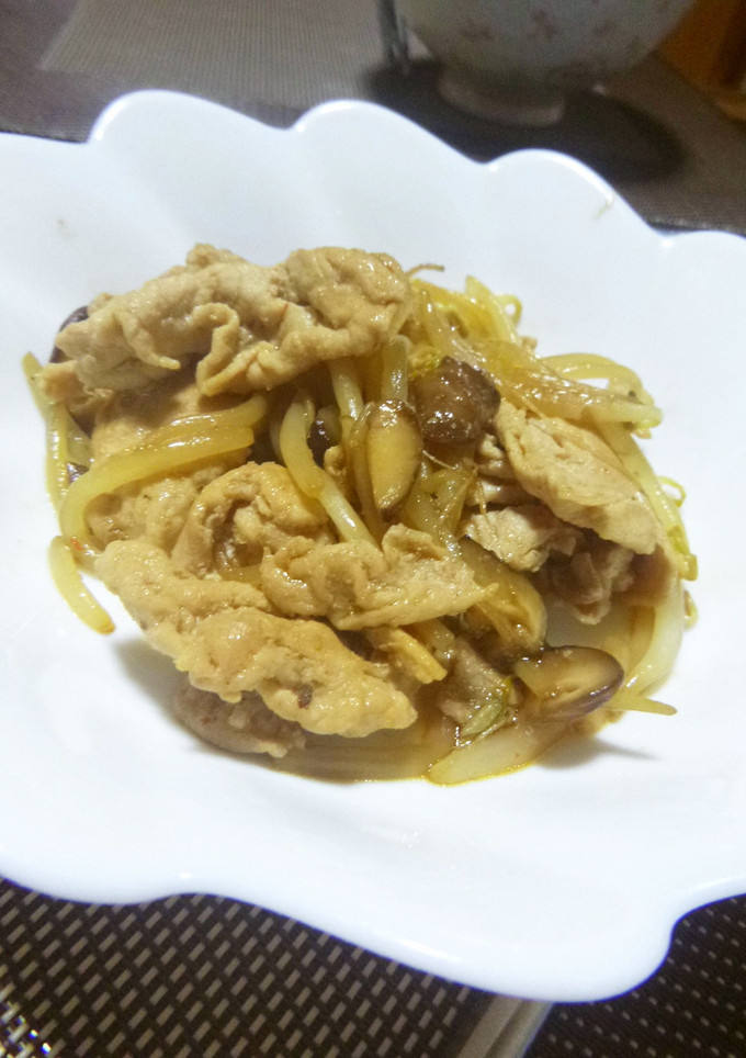 豚肉・もやし・椎茸の中華炒め-レシピのメイン写真