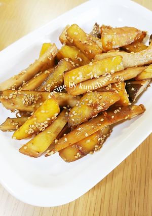 さつま芋とエリンギのきんぴら風甘辛炒め♪-レシピのメイン写真