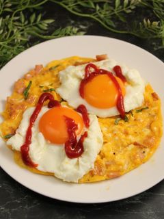 簡単!ちょっと贅沢な目玉焼き-レシピのメイン写真